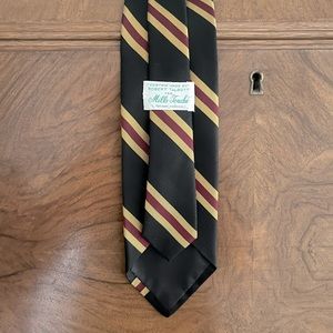 Robert Tolbert Tie for Mills-Touché | Red, Gold, and Black Striped